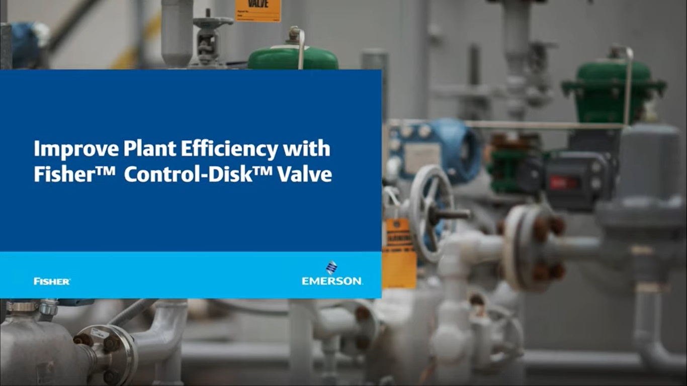 Improve Plant Efficiency With Fisher™ Control Disk™ Valves